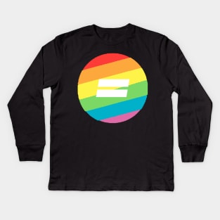 Equal rights rainbow circle Kids Long Sleeve T-Shirt